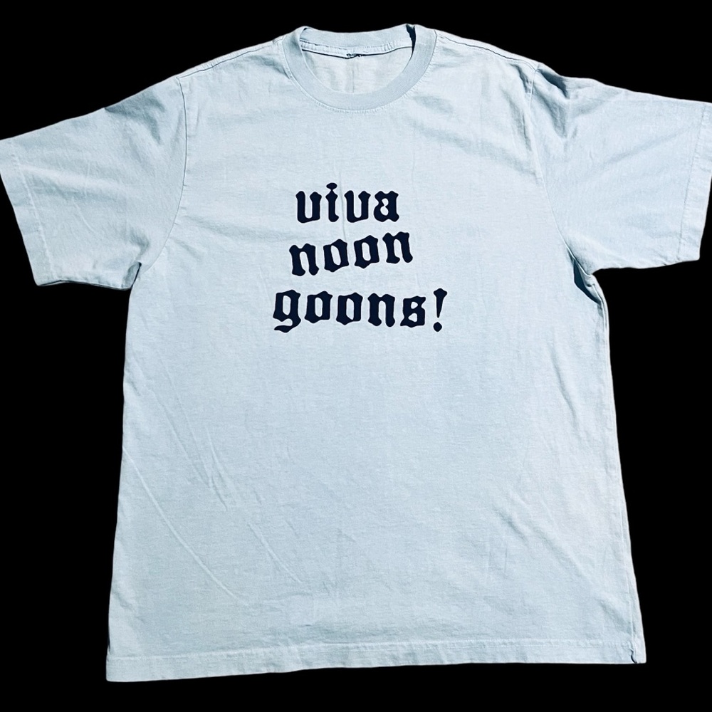 NOON GOONS Viva Noon Goons T-ShirT Medium Sky Blue Short Sleeve NWOT